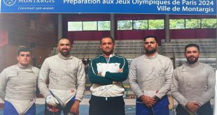 المپیک ۲۰۲۴ پاریس/ رونمایی از پوستر شمشیربازان ایران در فرانسه 